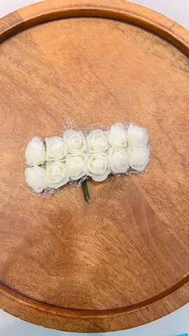 Tiny White Rose Flowers