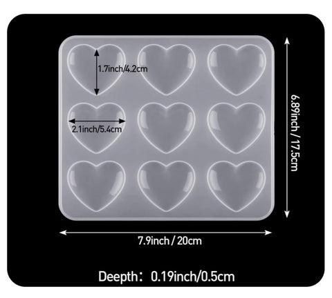 9 In 1 3D Heart Mold