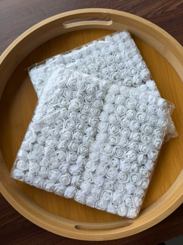 Rose 3d flower white