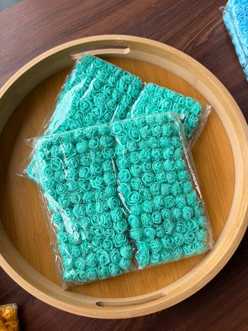 Rose 3d flower sea green
