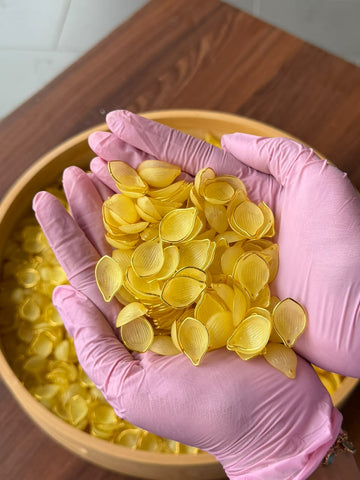 3D Rose Petals Yellow