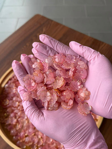 3D Flower Paste Pink