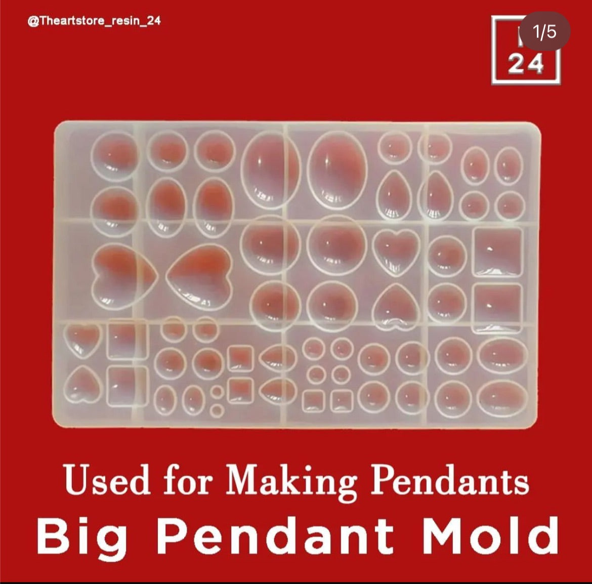 Big Pendant Mold - Resin24