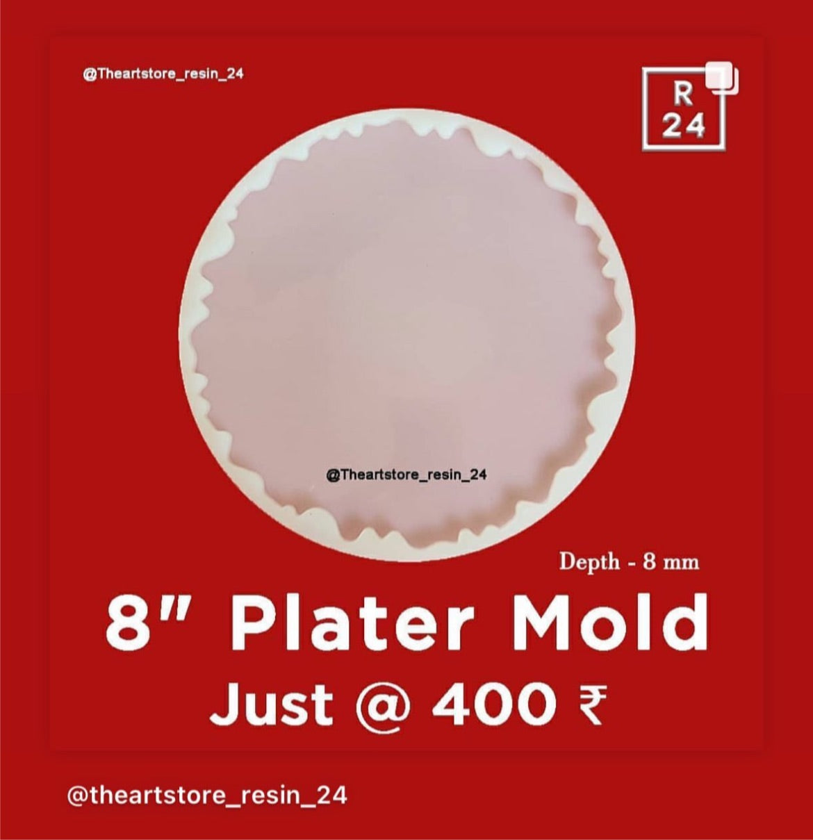 8Inch Plater Mold - Resin24