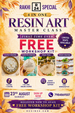 4 In 1 - Online Workshop RESIN RAKHI ( 23RD AUGUST )